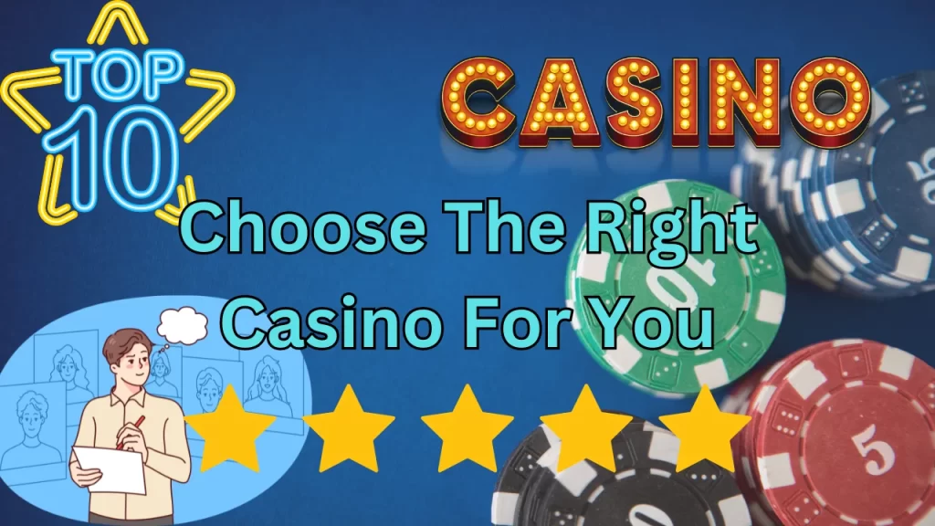 image text: choose the right casino for you