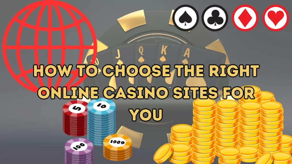 image text: How to Choose the Right Online Casino Sites for You