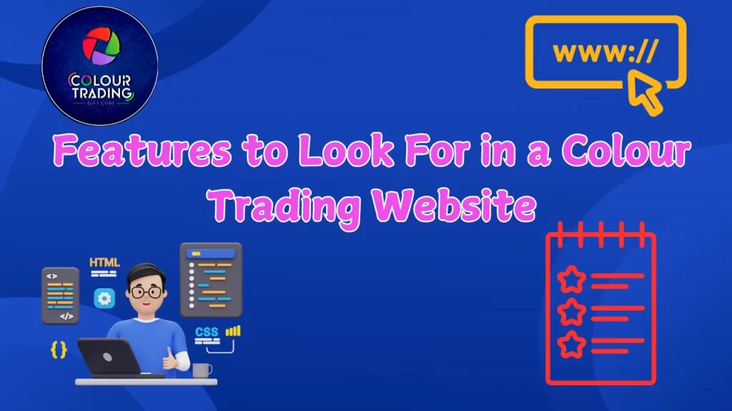 on image text "color trading website"