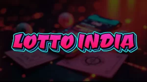 illustration text 'lotto india'