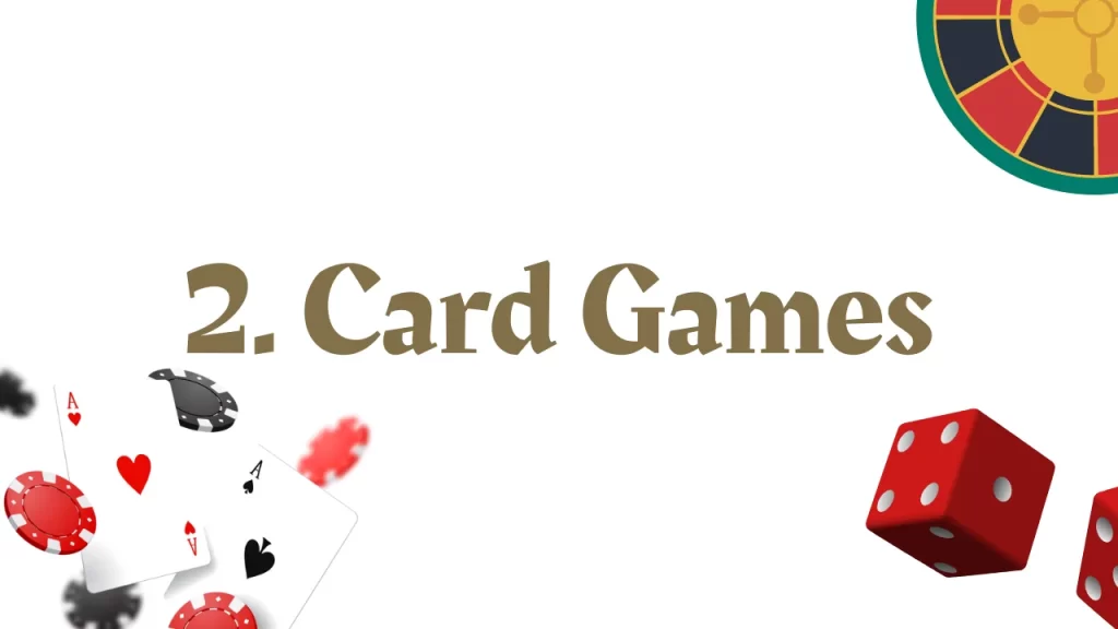 illustration text 'card games'