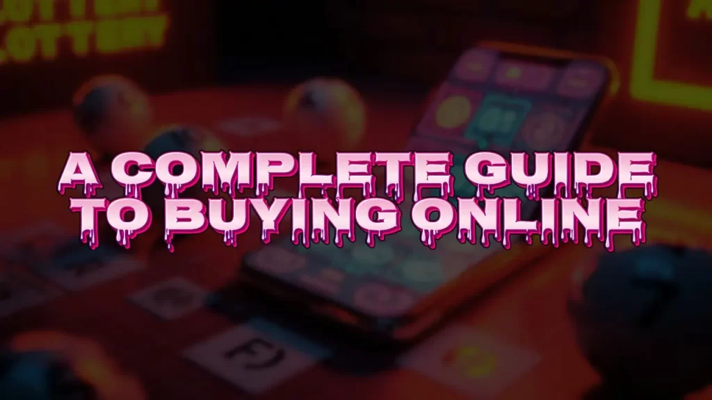 illustration text 'a complete guide to buying online'